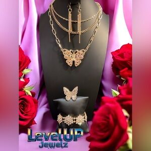4 piece butterfly set